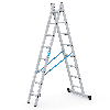 Zarges Kombileiter Combimaster DX 2x8 Sprossen