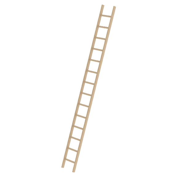 MUNK Holz-Anlegeleiter ohne Traverse 14 Sprossen-Beschreibung lesen