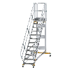 Plattformtreppe fahrbar 45° Stufenbreite 600mm 12 Stufen Plattformtreppe fahrbar 45° Stufenbreite 600mm 12 Stufen