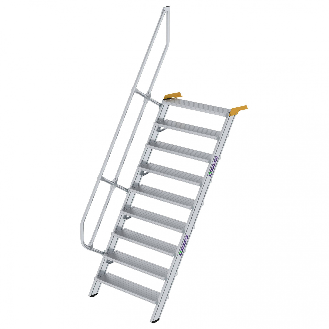Treppe 60° inkl. Handlauf, 1000mm Stufenbreite, 9 Stufen-Beschreibung lesen