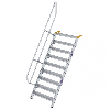Treppe 60° inkl. Handlauf, 1000mm Stufenbreite, 9 Stufen