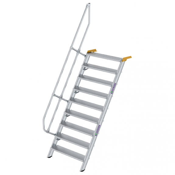 Treppe 60° inkl. Handlauf, 1000mm Stufenbreite, 9 Stufen Treppe 60° inkl. Handlauf, 1000mm Stufenbreite, 9 Stufen-Beschreibung lesen