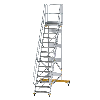 Plattformtreppe fahrbar 60° Stufenbreite 800mm 15 Stufen Plattformtreppe fahrbar 60° Stufenbreite 800mm 15 Stufen