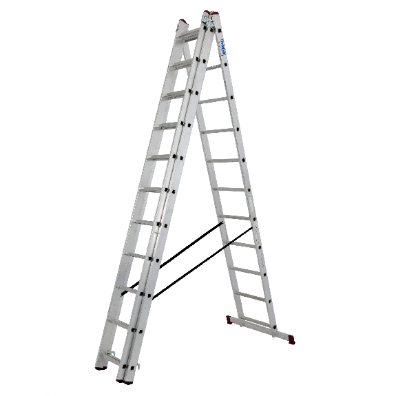 Krause Corda Aluminium-Vielzweckleiter 3x11 Sprossen-Beschreibung lesen