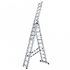 Krause Corda Aluminium-Vielzweckleiter 3x11 Sprossen
