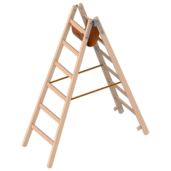 Layher 1053 Holzstehleiter nach Ö-Norm Z1501 2x6 Sprossen Layher 1053 Holzstehleiter nach Ö-Norm Z1501 2x6 Sprossen-Beschreibung lesen