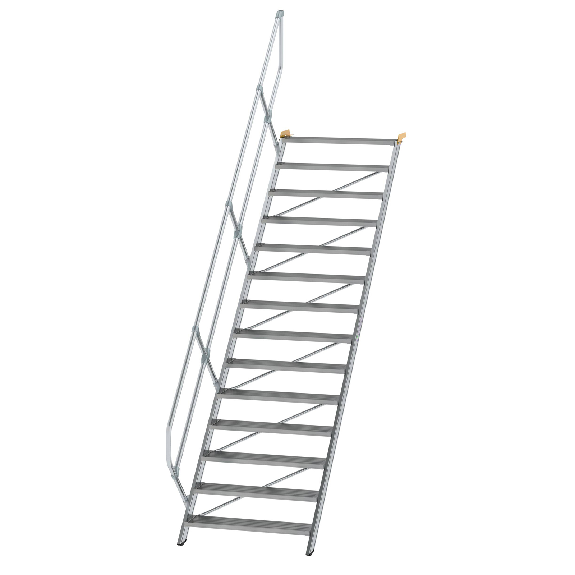 Treppe 45° inkl. Handlauf, 1000mm Stufenbreite, 14 Stufen-Beschreibung lesen