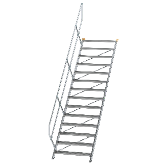 Treppe 45° inkl. Handlauf, 1000mm Stufenbreite, 14 Stufen-Beschreibung lesen