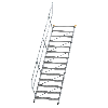Treppe 45° inkl. Handlauf, 1000mm Stufenbreite, 14 Stufen