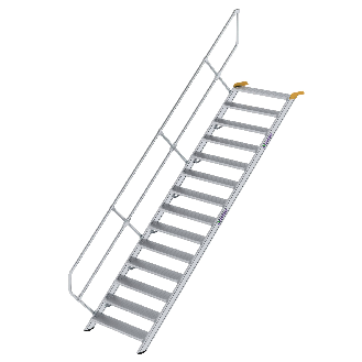 Treppe 45° inkl. Handlauf, 1000mm Stufenbreite, 14 Stufen-Beschreibung lesen