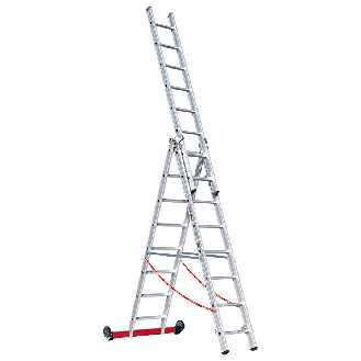Mehrzweckleiter Premium 30778 3-teilig 3x8 Sprossen-Beschreibung lesen