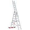 Mehrzweckleiter Premium 30778 3-teilig 3x8 Sprossen Mehrzweckleiter Premium 30778 3-teilig 3x8 Sprossen