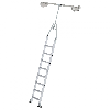 Aluminium-Regalleiter für Doppelregal drehbar 8 Stufen Aluminium-Regalleiter für Doppelregal drehbar 8 Stufen