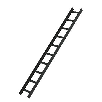 MUNK Aluminium Dachleiter 10 Sprossen braun-Beschreibung lesen