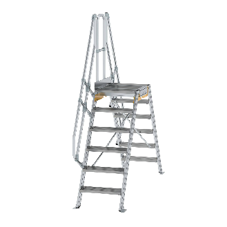 Überstieg 60° inkl. einen Handlauf, Stufenbreite 600mm, 2x6 Stufen-Beschreibung lesen