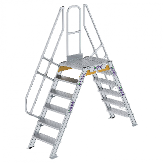 Überstieg 60° inkl. einen Handlauf, Stufenbreite 600mm, 2x6 Stufen-Beschreibung lesen