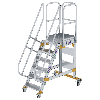 Plattformtreppe fahrbar 60° Stufenbreite 600mm 6 Stufen