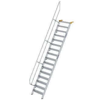 Treppe 60° inkl. Handlauf, 800mm Stufenbreite, 16 Stufen-Beschreibung lesen