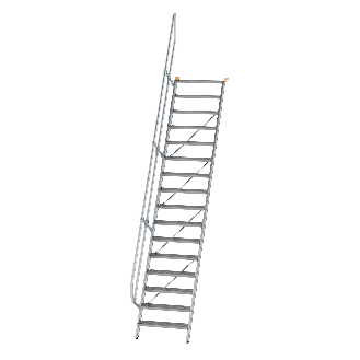 Treppe 60° inkl. Handlauf, 800mm Stufenbreite, 16 Stufen-Beschreibung lesen