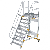 Plattformtreppe fahrbar 60° Stufenbreite 1000mm 9 Stufen