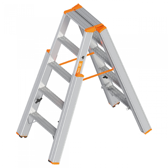 Treppenstehleiter mit 5 Stufen 2,70m AH Topic 1062 Treppenstehleiter mit 5 Stufen 2,70m AH Topic 1062-Beschreibung lesen