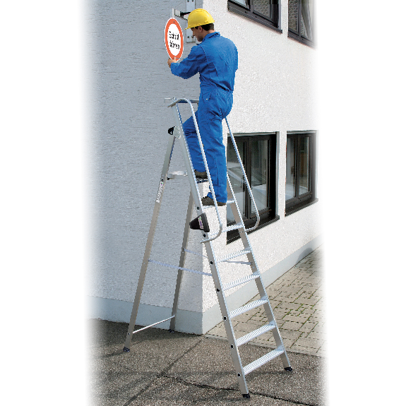 Aluminium-Stehleiter 6 Stufen Aluminium-Stehleiter 6 Stufen-Beschreibung lesen