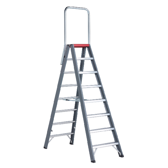 Escalera de tijera FALCO WACKEBable FDO 8 peldaños con barra-Leer más