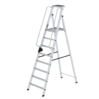 Aluminium-Stehleiter 8 Stufen-Beschreibung lesen