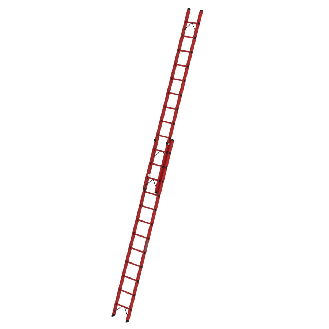Vollkunststoff Seilzugleiter 2x12 Sprossen-Beschreibung lesen
