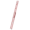 Vollkunststoff Seilzugleiter 2x12 Sprossen