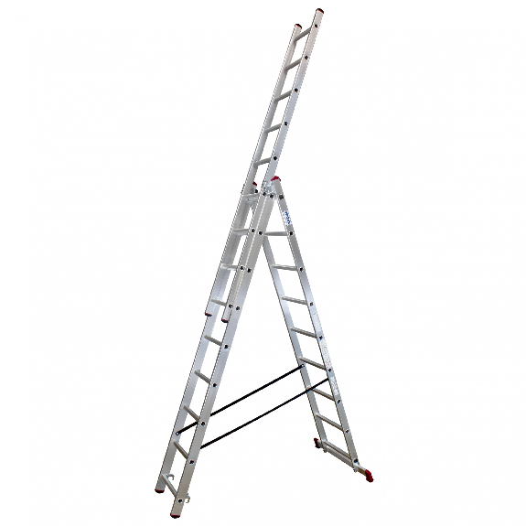 Krause Corda Aluminium-Vielzweckleiter 3x9 Sprossen Krause Corda Aluminium-Vielzweckleiter 3x9 Sprossen-Beschreibung lesen
