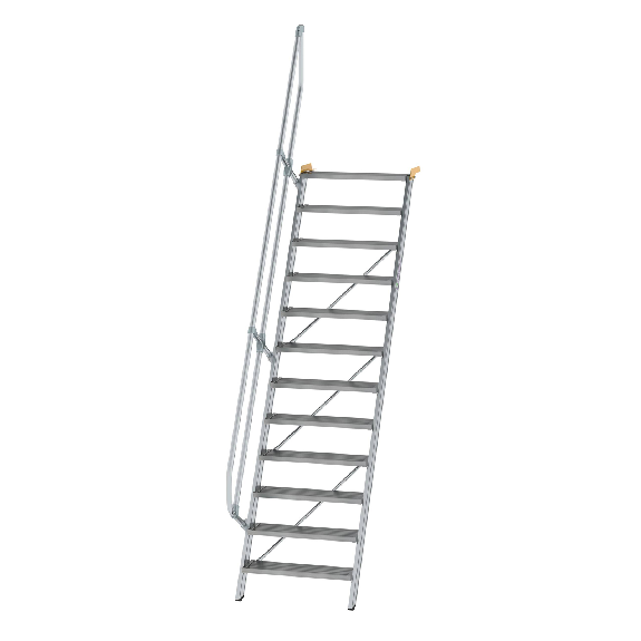 Treppe 60° inkl. Handlauf, 800mm Stufenbreite, 12 Stufen Treppe 60° inkl. Handlauf, 800mm Stufenbreite, 12 Stufen-Beschreibung lesen
