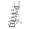 Plattformtreppe fahrbar 45° Stufenbreite 800mm 15 Stufen Plattformtreppe fahrbar 45° Stufenbreite 800mm 15 Stufen