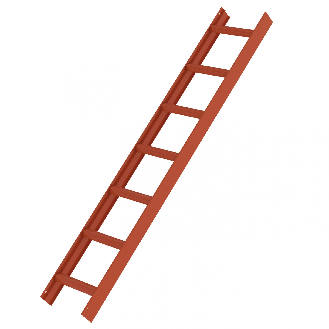 MUNK Aluminium Dachleiter 7 Sprossen rot-Beschreibung lesen