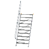 Treppe 60° inkl. Handlauf, 1000mm Stufenbreite, 10 Stufen Treppe 60° inkl. Handlauf, 1000mm Stufenbreite, 10 Stufen