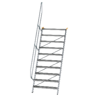 Treppe 60° inkl. Handlauf, 1000mm Stufenbreite, 10 Stufen-Beschreibung lesen