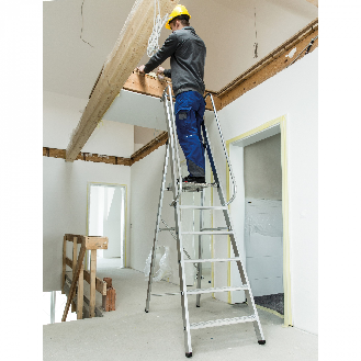 ML Bauleiter Aluminium-Stufenstehleiter 7 Stufen-Beschreibung lesen