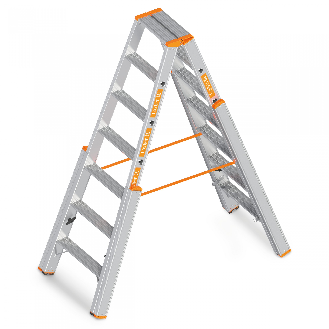 Professionelle Treppenleiter 8 Stufen 3,40 m-Beschreibung lesen
