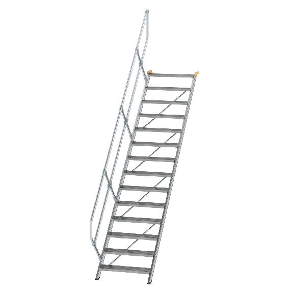 Treppe 45° inkl. Handlauf, 800mm Stufenbreite, 14 Stufen-Beschreibung lesen