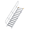Treppe 45° inkl. Handlauf, 1000mm Stufenbreite, 12 Stufen