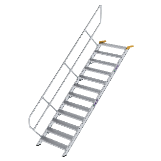 Treppe 45° inkl. Handlauf, 1000mm Stufenbreite, 12 Stufen-Beschreibung lesen
