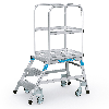 Podestleiter mit 3 Leichtmetall-Stufen