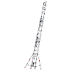 Aluminium-Seilzugleiter 3x11