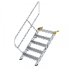 Treppe 45° inkl. Handlauf, 800mm Stufenbreite, 5 Stufen
