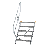 Ortsfeste Aluminiumtreppe 45° mit Handlauf