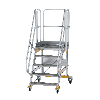 Plattformtreppe fahrbar 60° Stufenbreite 800mm 5 Stufen Plattformtreppe fahrbar 60° Stufenbreite 800mm 5 Stufen