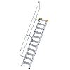 Treppe 60° inkl. Handlauf, 600mm Stufenbreite, 11 Stufen