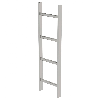 MUNK Schachtleiter aus Edelstahl 300mm breit 4 Sprossen 1,12m lang MUNK Schachtleiter aus Edelstahl 300mm breit 4 Sprossen 1,12m lang