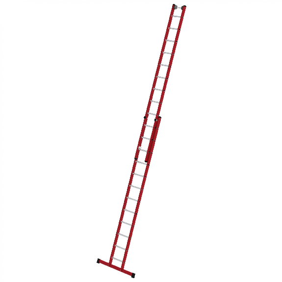 Kunststoff Schiebeleiter mit Standardtraverse 2x12 Sprossen Kunststoff Schiebeleiter mit Standardtraverse 2x12 Sprossen-Beschreibung lesen