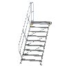Ortsfeste Treppe mit Aluminiumplattform 45°